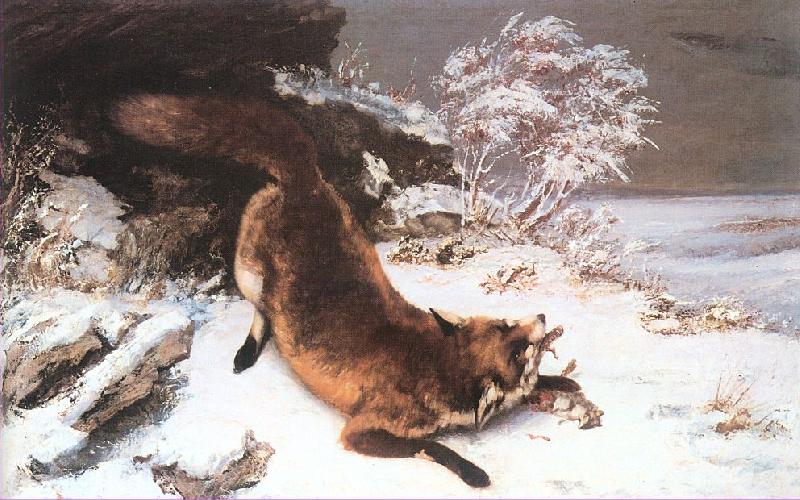 Courbet, Gustave The Fox in the Snow